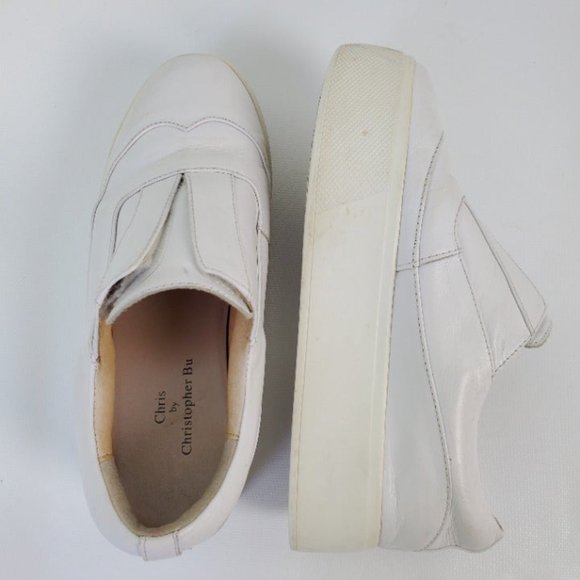 Chris by Christoper Bu Leather Sneaker Platform - Picture 9 of 12